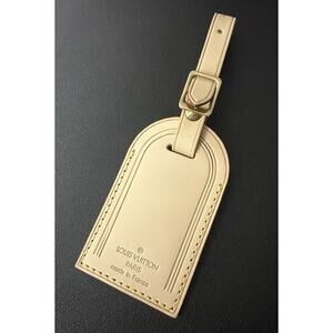 Louis Vuitton Name Tag Goldtone - Light Natural Vachetta Goldtone